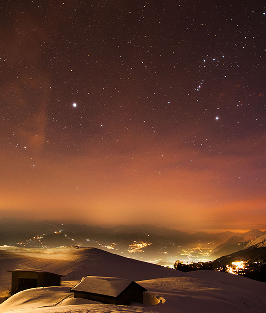 Crans-Montana By Night Crans-Montana Switzerland Design Hotels™